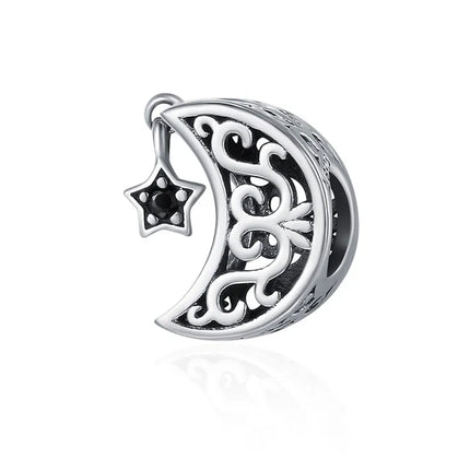 BAMOER Silver Charm Collection 925 Sterling Silver Dazzling CZ Beads fit Bracelets & Bangles Jewelry