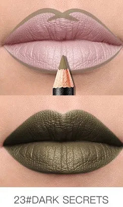 Pudaier Lip Liner Waterproof Durable Decolorization Nude Lip Gloss Matte Lipliner Lipstick Pen Hot Selling