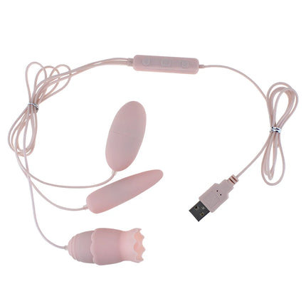 Tongue Vibrator 10 Modes USB 3in1 Vibrating Egg G-spot Massage Oral Licking Clitoris Stimulator Erotic Adults Sex Toys for Women
