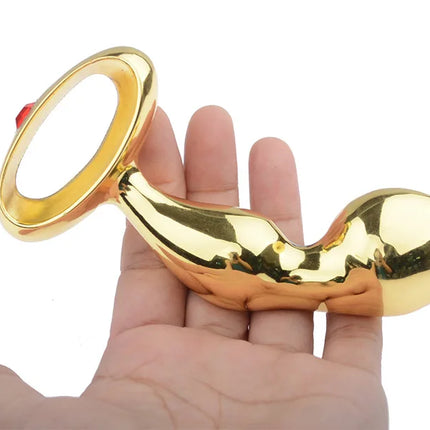 Stainless Steel Stick Pure Open Double Ended Plug G-spot Stimulator Massager Wand Sex Dildo Anal Butt Sex Toys For Women Men
