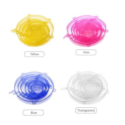 Silicone Stretch Lids Set / Couvercles Silicone Extensibles