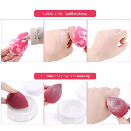 Makeup Sponge Marbling Water-drop Shape Foundation Concealer Sponges Dry Wet Mix Powder Cosmetic Puff Make Up Accessories