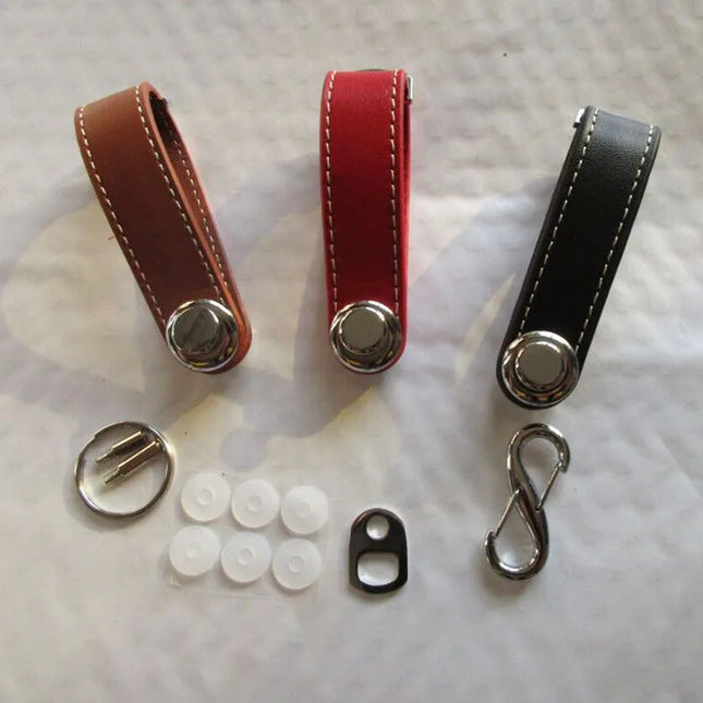 Car Key Pouch Bag Case Wallet Holder Chain Key Wallet Ring Organizer Smart Leather Keychain Collector Housekeeper EDC Pocket Key