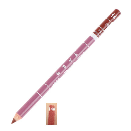 1PC Professional Wood Lip Liner Waterproof Lady Long Lasting Lip Liner Pencil Makeup Women's Long Lasting Cosmetic Beauty Tool