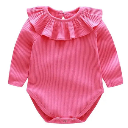 Spring Newborn Girls Romper Baby Clothes Baby Cherry Print Butterflies Long Sleeve Jumpsuit Climb Clothes Baby Cotton Clothing