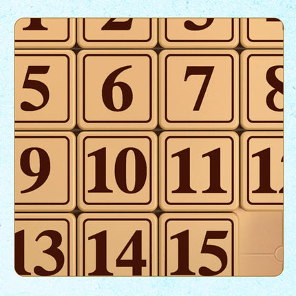 Qiyi Klotski 3x3x3 4x4 5x5x5 Number Sliding Game Magic Cube Magnetic Puzzle Toys For Family Playing Wooden Color Number Sliding