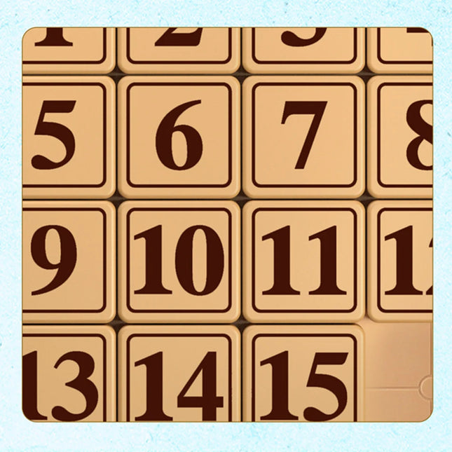 Qiyi Klotski 3x3x3 4x4 5x5x5 Number Sliding Game Magic Cube Magnetic Puzzle Toys For Family Playing Wooden Color Number Sliding