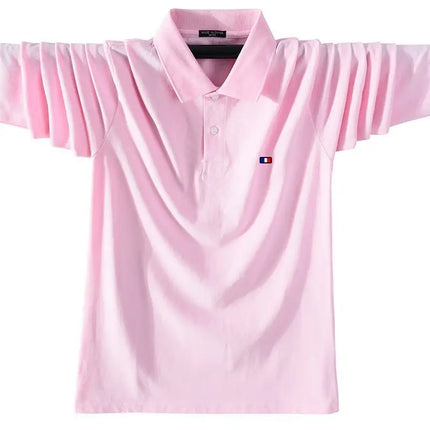 XS-5XL Fashion Sportswear High Quality New-Design Men's Polos Shirts Long Sleeve 100% Cotton Casual Polos Homme Lapel Male Tops