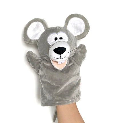 Animal Hand Finger Puppet Plushed Doll Educational Baby Toys Fox Bear Shark Simulator Soft Stuffed Toys Anime Doll Game For Girl