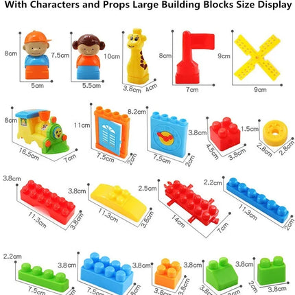 Hot toy toys For kids Inserting and assembling Large particle Building Blocks educational toys DIY Constructor toys For children