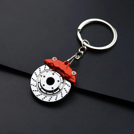 Creative Gear Head Keychain Speed Gearbox Keyring For Car Key Turbo Hub Brake Disc Pendant Shock Absorber Keys Holder Chain Ring