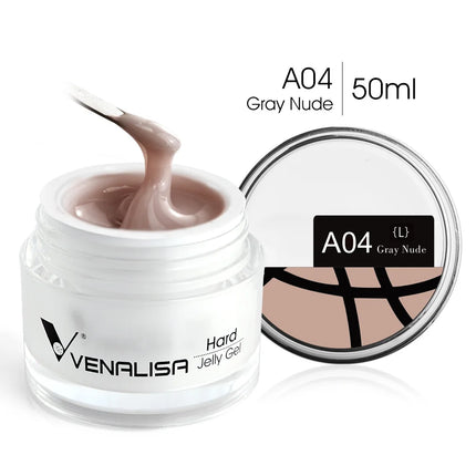50ml TPO Free Jelly Nail Extension Gel Nail Builder French Nail Gum Venalisa Clear Natural Color Soak Off UV Construction Gel
