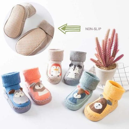 Baby Slippers Socks Toddler Non-Skid Sock Shoes Newborns Non Slip Floor Grippers Infant First Walking Shoe Indoor for Boys Girls