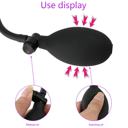 Adult Toys G spot Expansion Stimulate Sex Tool Inflatable Anal Butt Plug Dilator Big Dildo Insertion Male Prostate Toy Massager