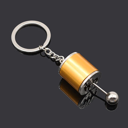 Creative Gear Head Keychain Speed Gearbox Keyring For Car Key Turbo Hub Brake Disc Pendant Shock Absorber Keys Holder Chain Ring