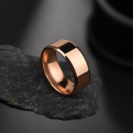 Letdiffery Simple Stainless Steel Couple Jewelry Smooth 1/2/4/6/8mm Women Men Finger Rings For Lovers Dropshipping Wholesale