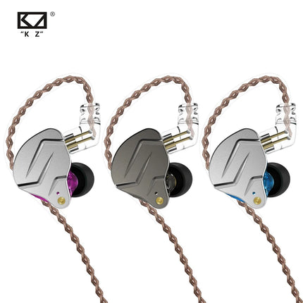 KZ ZSN Pro In Ear Earphones 1BA+1DD Hybrid technology HIFI Bass Metal Earbuds Headphones Sport Noise Cancelling Headset Monitor