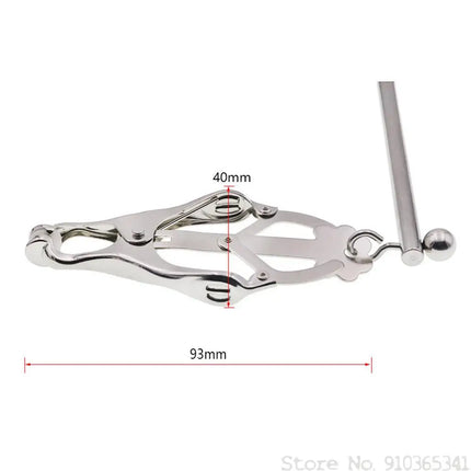 Stainless Steel Nipple Clamps Strapon Breast Enlargment Pump Clip Bdsm Bondage Restraints Adult Game Chastity Device Sex Toys.