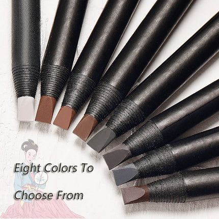 Brown Eyebrow Pencil Waterproof High Quality Professional Female Cheap Eyebrow Enhancer Chinese Cosmetics Haozhuang Brand Makeup