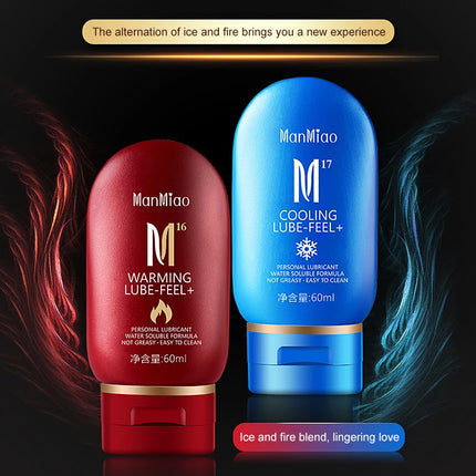 60ml Warming Cooling Lubricant Silk Sex Lubricants Silky Thick Water-based Sex Oil Vaginal Anal Gel Sex Products for Adults