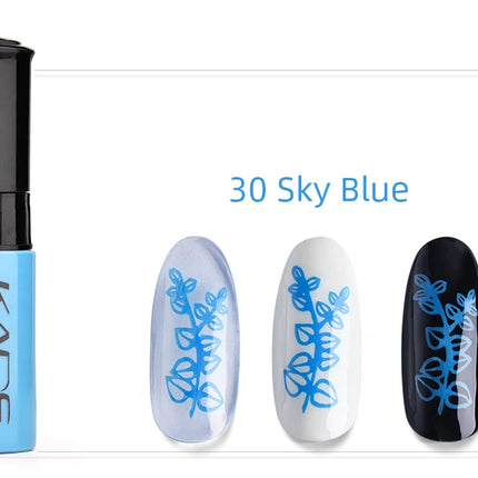 KADS Nail Polish Stamping Nail Art Lacquer 1Bottle/LOT Lacquer Nail Stamping Polish 47 Color Optional Template polish