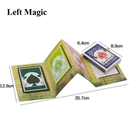 Funny 3D Advertising Magic Tricks Card Deck Appearing Magic Magician Close Up Gimmick Props Mentalism Comedy Classic Toy