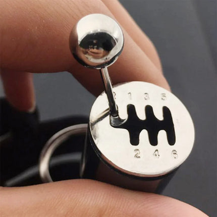 Creative Gear Head Keychain Speed Gearbox Keyring For Car Key Turbo Hub Brake Disc Pendant Shock Absorber Keys Holder Chain Ring