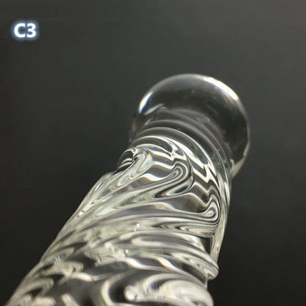 Crystal Dildo Real Leather Flogger Glass Penis Whip Sex Whip G-spot Anal Bead Leather Tools Restraints Bdsm Sex Adult Games