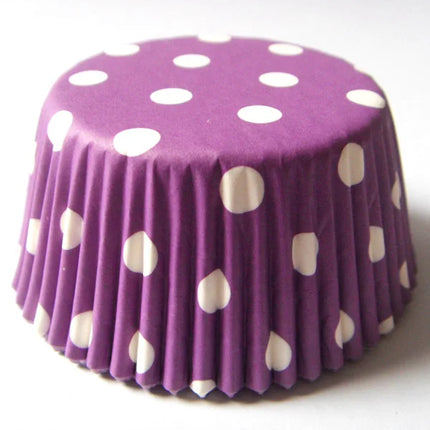 100X plain Solid color Paper Cupcake Liners White Purple Navy Blue Brown Green Yellow Red Polka Dot muffin baking Cup cake mold