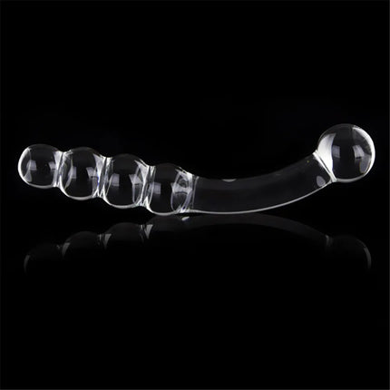 Pyrex Glass Dildo Fake Penis Crystal Anal Beads Butt Plug Prostate Massager G Spot Female Masturbation Toys