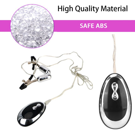 20 Modes Vibration Women Nipple Clamps Vibrators Clitoris Clips Sex Toys For Couples Tools Adults Games Products Bondage Sets