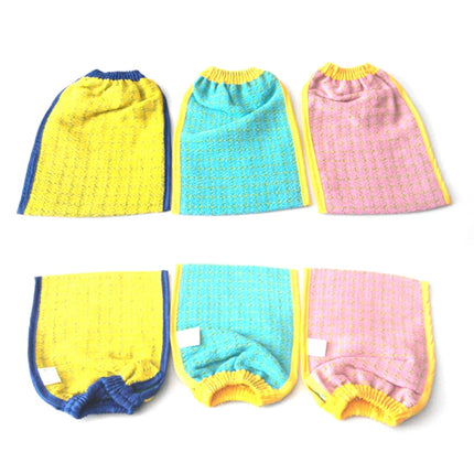 1PCS Shower Spa Exfoliator Two-sided Bath Glove Body Cleaning Scrub Mitt Rub Dead Skin Removal Magic Peeling Glove 14x17cm