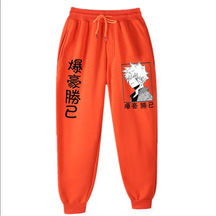 2021Japanese anime My Hero Academia Katsuki Bakugo Harajuku Men's Pants Print Joggers Male Trousers Casual Sweatpants sweatpants