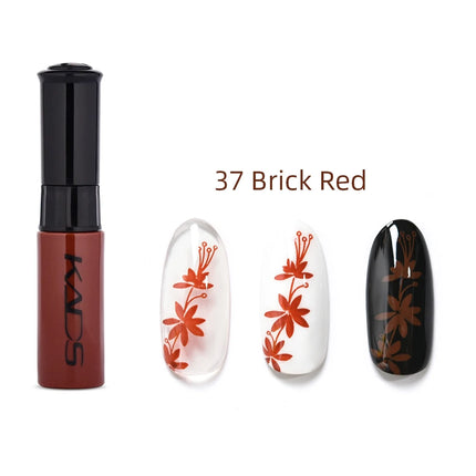 KADS Nail Art Stamping Polish 1 Bottle White Black Gold Stamping Nail Lacquer of Acrylic Paint Tool Beauty Decoration Vernish