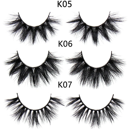 FOXESJI Makeup Eyelashes 3D Mink Eye Lashes Fluffy Soft Wispy Natural Lashes Extension Reusable Fake Lashes Mink False Eyelashes