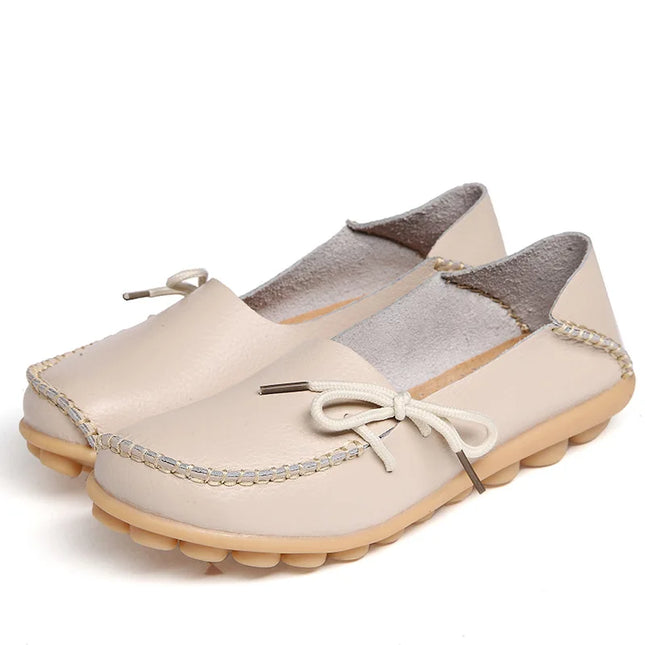 Women Flats Hot Sell Colourful Leather Women Loafers Ballet Pointed Toe Flats Ladies Shoes Loafers Plus Size 44 Zapatos De Mujer
