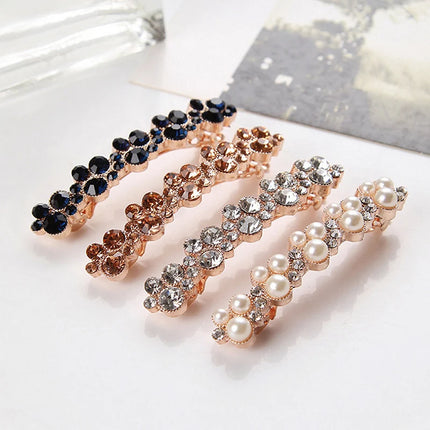 Crystal Pearl Hair Clips / Pinces Perles Cristal