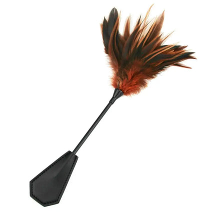 Double Side Feather Tickler Erotic Flirting Spanker Paddle Fetish Slave Flogger Harness Whip  BDSM Adult Games For Couples