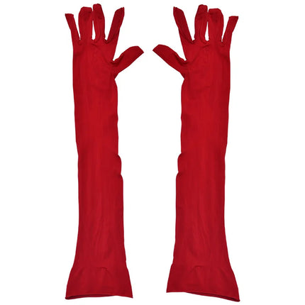 Sexy Women Gloves Transparent Super Thin Smooth Oil Glossy Long Glove Mittens Party Club Unisex Sissy Sexy See Through Gloves