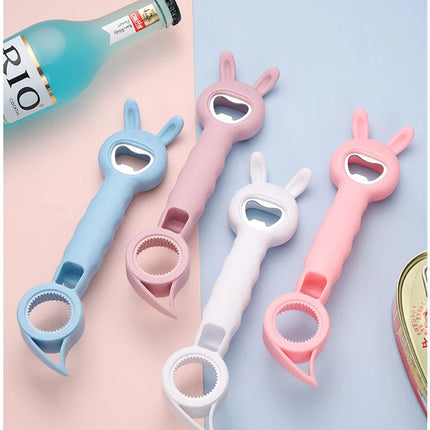 Multifunctional Four-In-One Safety Can Bottle Opener Household Canned Bottle Cap Screwing Device Home Tool