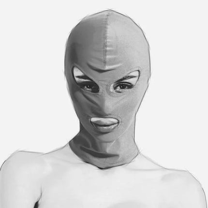 Exotic Apparel of Red Elasticity Hood Punish Headgear Mask Sex Product for Couples Love Game Fetish Bdsm Slave Bondage Role Play