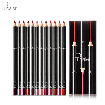 Pudaier Lip Liner Waterproof Durable Decolorization Nude Lip Gloss Matte Lipliner Lipstick Pen Hot Selling