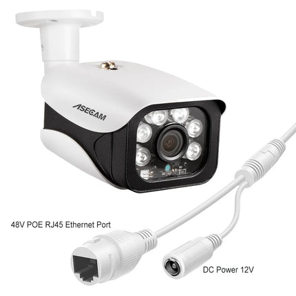 8MP 4K IP Camera Outdoor H.265 Onvif Bullet CCTV Array Night Vision IR 4MP POE Video Security Camera