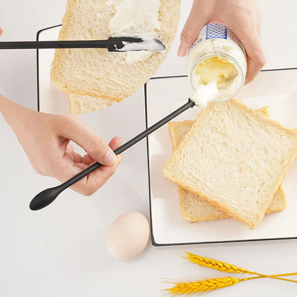 Silicone Batter Spatula Tools Lengthen Mini Soft Jar Cake Cream Jam Scrapers Makeup Spatulas Butter Knife Kitchen Accessories