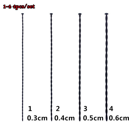 4ps/Set Long Silicone Plug Penis Sounding Urethral Plug Beads Dilator Penis Insertion Plug Urethral Sounds Sex Toys For Men