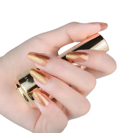 20ml Nail Polish Metallic Mirror Effect Lasting Nail Decor Quick Drying Nail Art Polish Makeup Tool
