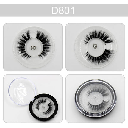 LEHUAMAO Makeup Eyelashes 3D Mink Lashes Thick HandMade Fluffy Lashes Cruelty Free Volume Wispy Soft Lash Reusable False Eyelash