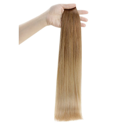 Full Shine Natural Hair Tape in Extensions 100% Remy Human Hair Ombre 40pcs 100g Balayage Seamless Blonde Glue On Hair For Woman