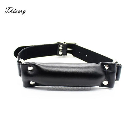 Puppy Play Bite Gag Soft Leather Padded Mouth Gag Slave Dog Bone Harness  Pony Play,Sex Toys For Couple BDSM Sex Products