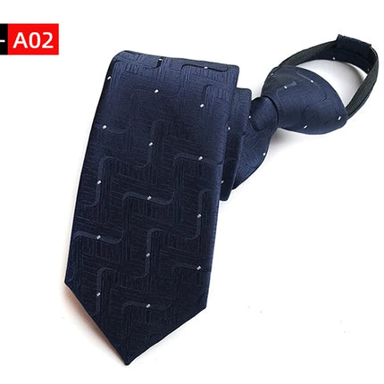 Men's Ties: Black Zipper Tie, Pre-tied Bow Tie, Women's Green Navy Blue Red Neckties, Classic 8cm Neckties for Men's Shirts, Zipper Cravat